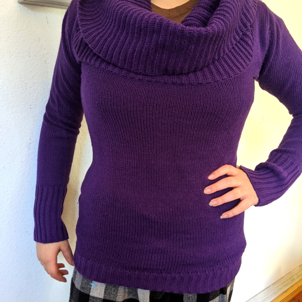 Knit long sweater
